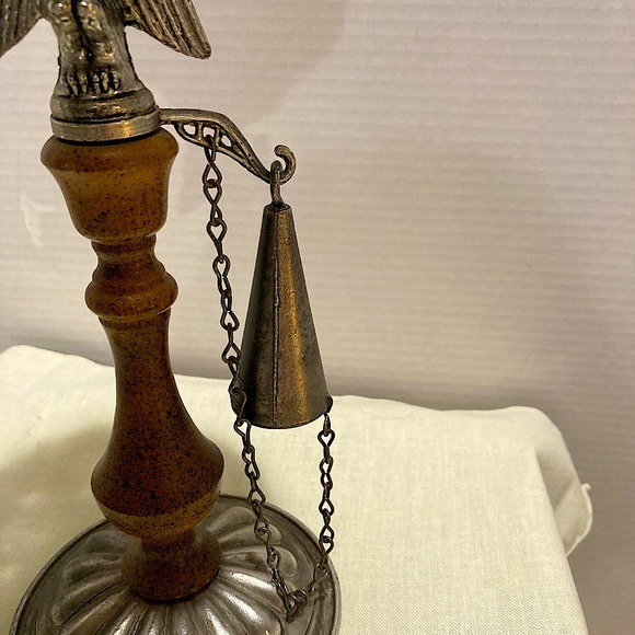 COPY - Vtg. Candle holder w/Eagle & Snufffer - Picture 2 of 4